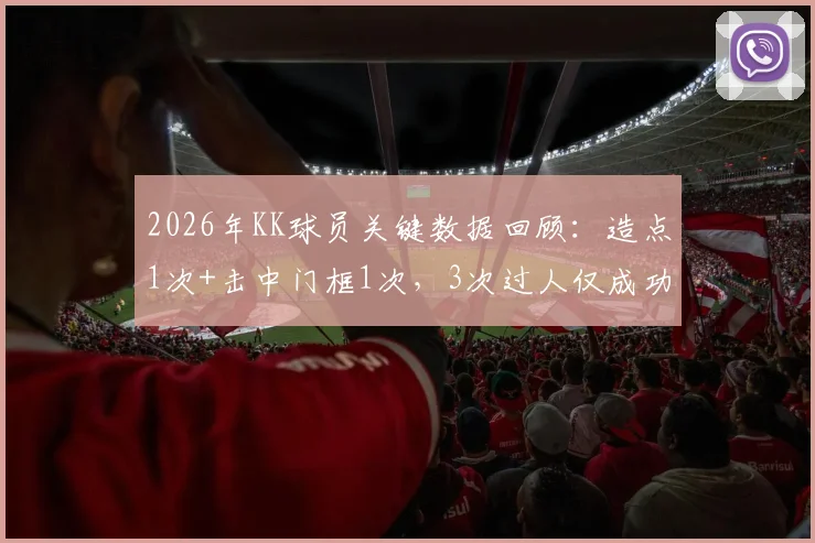 2026年KK球员关键数据回顾：造点1次+击中门框1次，3次过人仅成功1次，详细比赛分析
